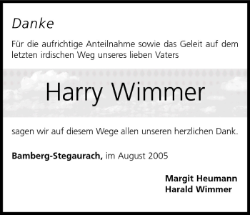 Anzeige von Harry Wimmer von MGO