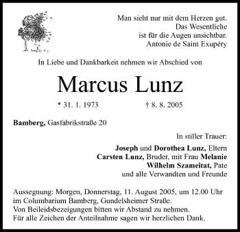 Anzeige von Marcus Lunz von MGO