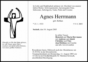 Anzeige von Agnes Herrmann von MGO