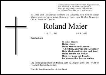 Anzeige von Roland Maier von MGO