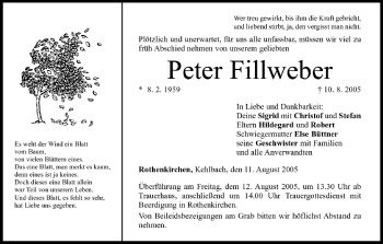 Anzeige von Peter Filllweber von MGO