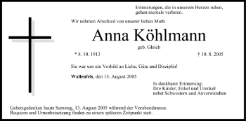 Anzeige von Anna Köhlmann von MGO