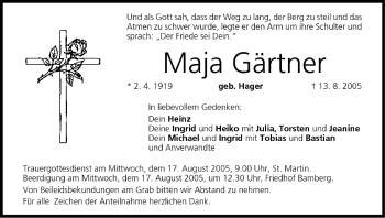 Anzeige von Maja Gärtner von MGO