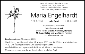 Anzeige von Maria Engelhardt von MGO