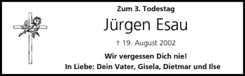 Anzeige von Jürgen Esau von MGO