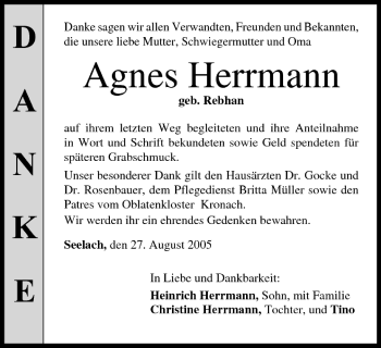 Anzeige von Agnes Herrmann von MGO