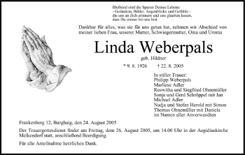 Anzeige von Linda Weberpals von MGO