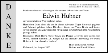 Anzeige von Edwin Hübner von MGO