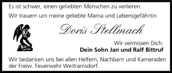 Anzeige von Doris Stellmach von MGO