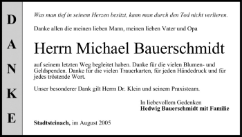 Anzeige von Michael Bauerschmidt von MGO