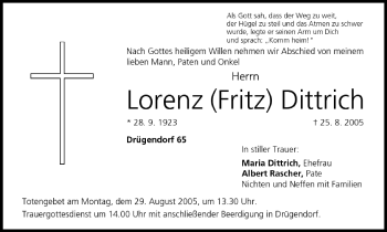 Anzeige von Lorenz Dittrich von MGO