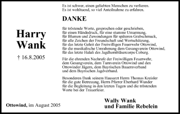 Anzeige von Harry Wank von MGO