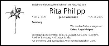 Anzeige von Rita Philipp von MGO