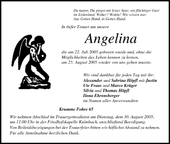 Anzeige von Angelina  von MGO
