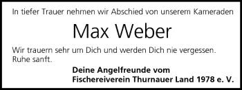 Anzeige von Max Weber von MGO