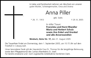 Anzeige von Anna Piller von MGO