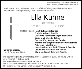 Anzeige von Ella Kühne von MGO