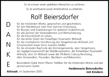 Anzeige von Rolf Beiersdorfer von MGO