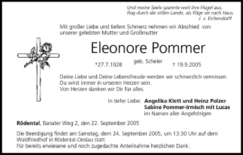 Anzeige von Eleonore Pommer von MGO