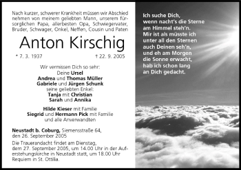 Anzeige von Anton Kirschig von MGO