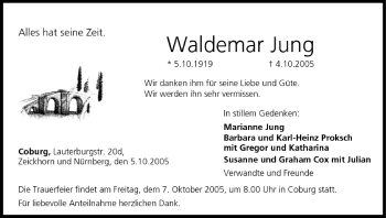 Anzeige von Waldemar Jung von MGO