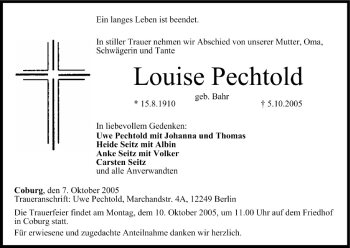 Anzeige von Louise Pechtold von MGO