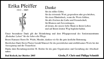 Anzeige von Erika Pfeiffer von MGO