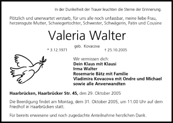 Anzeige von Valeria Walter von MGO