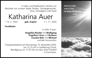 Anzeige von Katharina Auer von MGO
