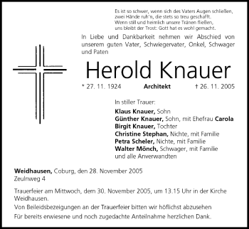 Anzeige von Herold Knauer von MGO