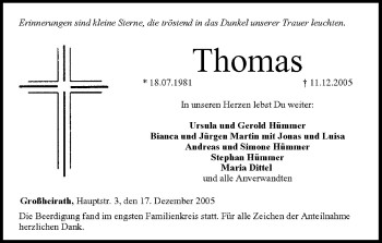 Anzeige von Thomas und Simone Hüminer von MGO