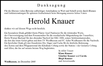 Anzeige von Herold Knauer von MGO