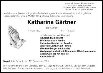 Anzeige von Katharina Gärtner von MGO