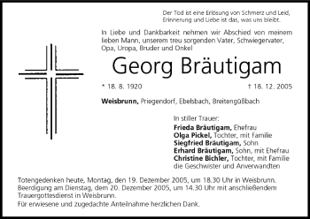 Anzeige von Georg Bräutigam von MGO
