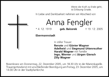 Anzeige von Anna Fengler von MGO