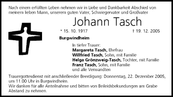 Anzeige von Johann Tasch von MGO