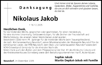 Anzeige von Nikolaus Jakob von MGO