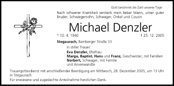 Anzeige von Michael Denzler von MGO