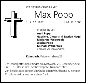 Anzeige von Max Popp von MGO
