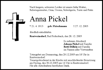 Anzeige von Anna Pickel von MGO