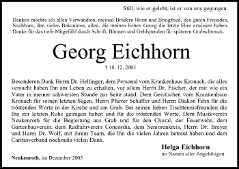 Anzeige von Georg Eichhorn von MGO