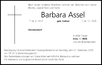 Anzeige von Barbara Assel von MGO