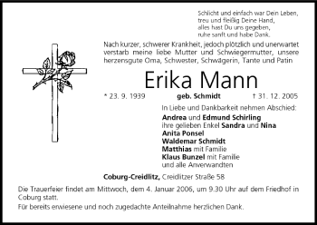 Anzeige von Erika Mann von MGO