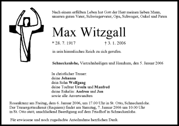 Anzeige von Max Witzgall von MGO