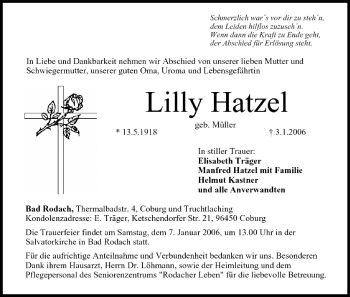 Anzeige von Lilly Hatzel von MGO