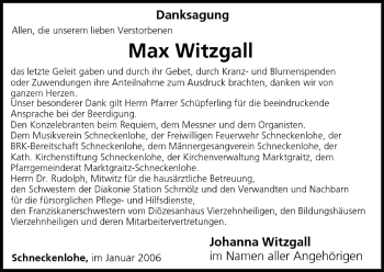 Anzeige von Max Witzgall von MGO