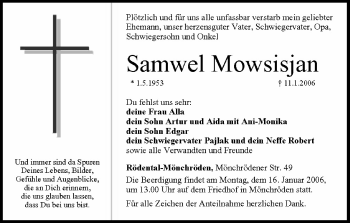 Anzeige von Samwel Mowsisjan von MGO