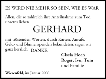 Anzeige von Gerhard  von MGO