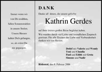 Anzeige von Kathrin Gerdes von MGO