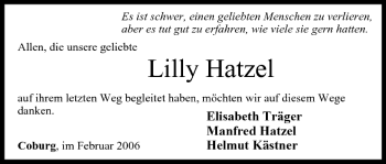 Anzeige von Lilly Hatzel von MGO